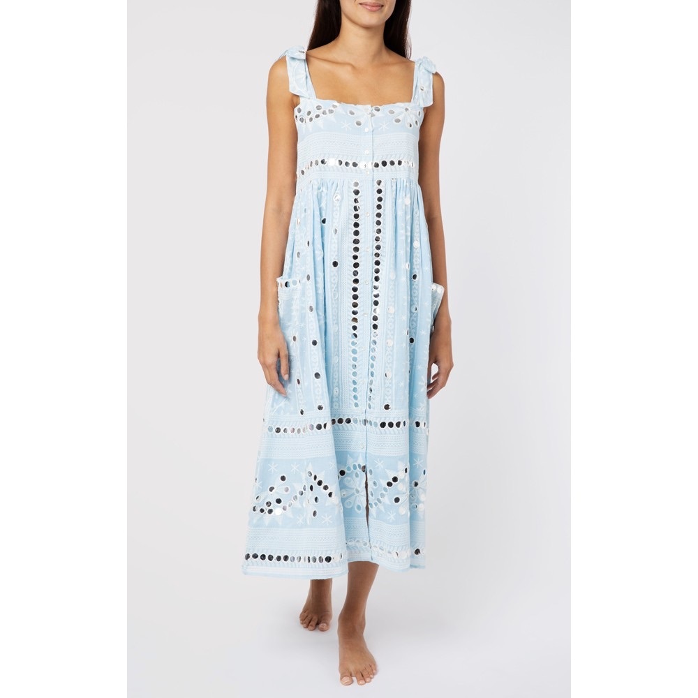 Juliet Dunn mirror embroidered dress size 3